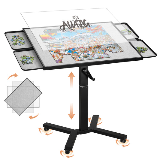 ALL4JIG 1500 Pieces Metal Jigsaw Puzzle Table