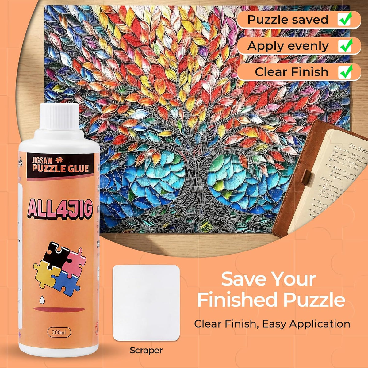 ALL4JIG Large Capacity Jigsaw Puzzle Glue