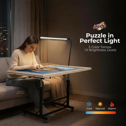 ALL4JIG Rotating Puzzle Table with LED Light