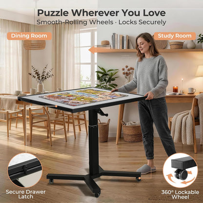 ALL4JIG 1500 Pieces Metal Jigsaw Puzzle Table