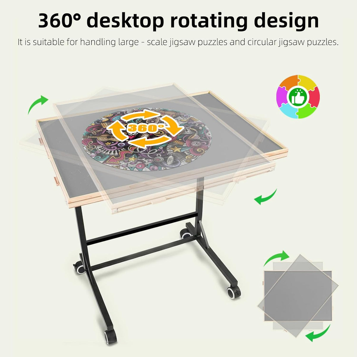 ALL4JIG Basic Rotating Jigsaw Puzzle Table