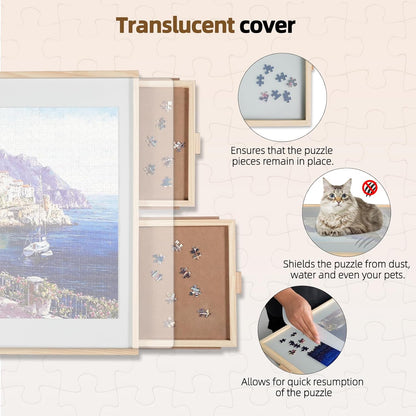 ALL4JIG 2-in-1 Rotating Tilted Jigsaw Puzzle Board