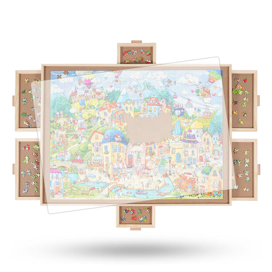 Rotating Jigsaw Puzzle Board
